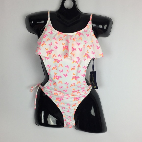 🆕Ⓜ️ U.S. Polo Assn. one-piece flounce swimsuit - Picture 4 of 6